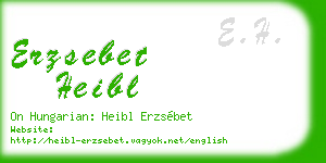 erzsebet heibl business card