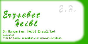 erzsebet heibl business card